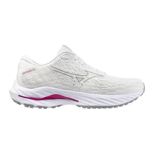 Mizuno Women's Wave Inspire 20 White/Fuschia