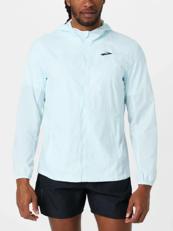 Brooks Men's Canopy Packable Jacket Blue