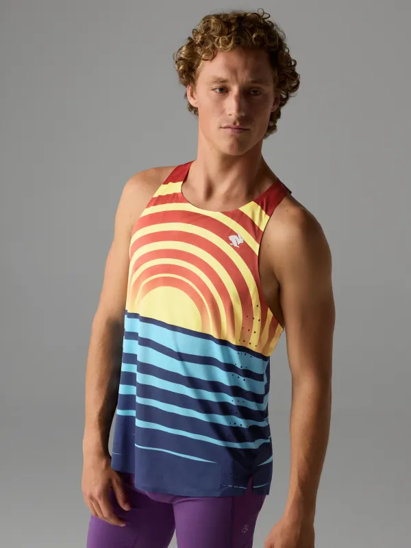 Rabbit Men's Go Time Tank Sunrise