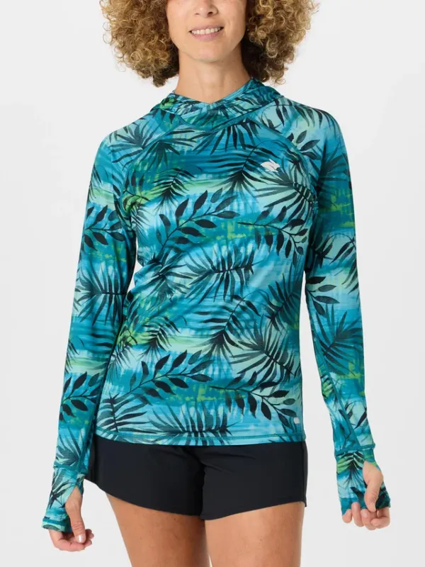 Rabbit Women's UPF Deflector 2.0 Algiers Blue Tropics