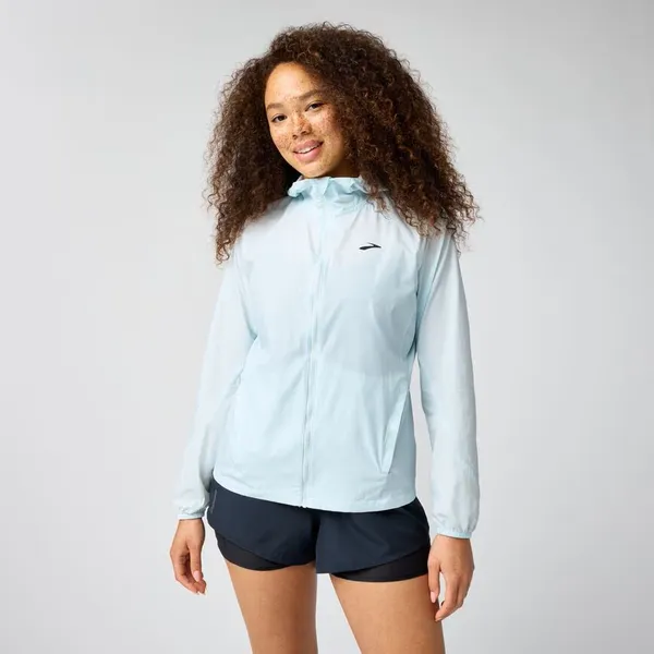 Brooks W Canopy Packable Jacket Blue