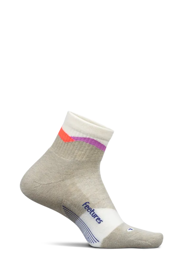 Feetures Trail Max Cushion Quarter MountainHigh cream