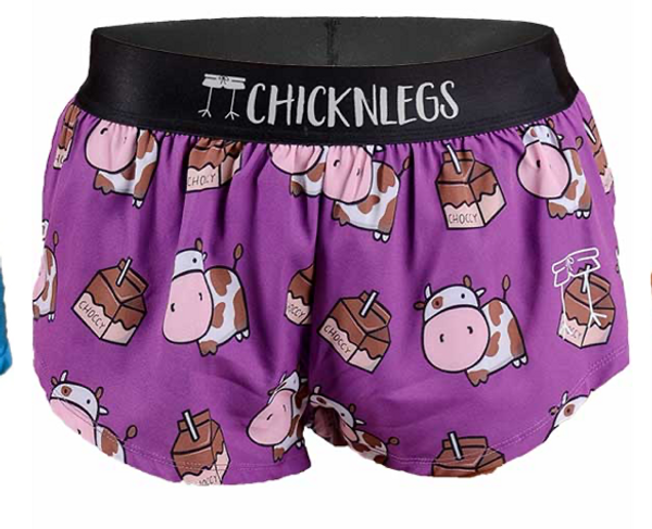 Chickenlegs 1.5" Split Shorts Choccy Cows