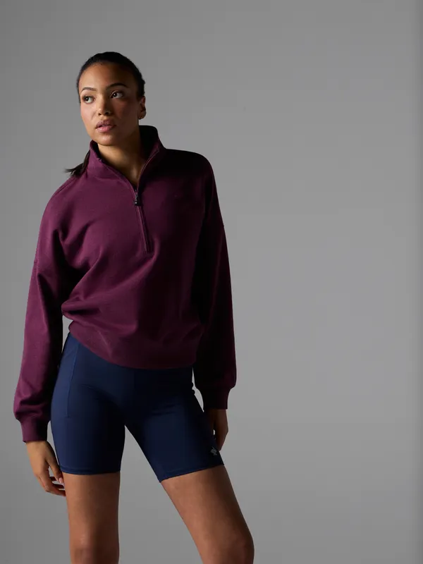 Rabbit Women's Go-To Half Zip Purple