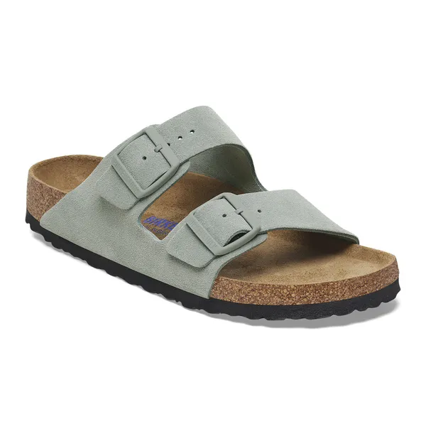 Birkenstock Arizona Soft Footbed - Suede Leather Pure Sage