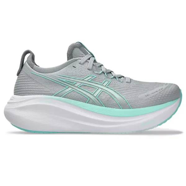 Asics WOMEN'S GEL-NIMBUS 27 PIEDMONT GREY/ILLUMINATE MINT