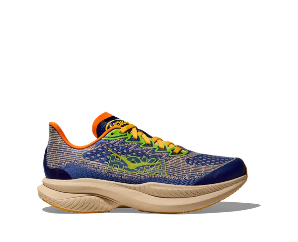 Hoka Kid's MACH 6 ULTRAMARINE / ELECTRIC TANGERINE